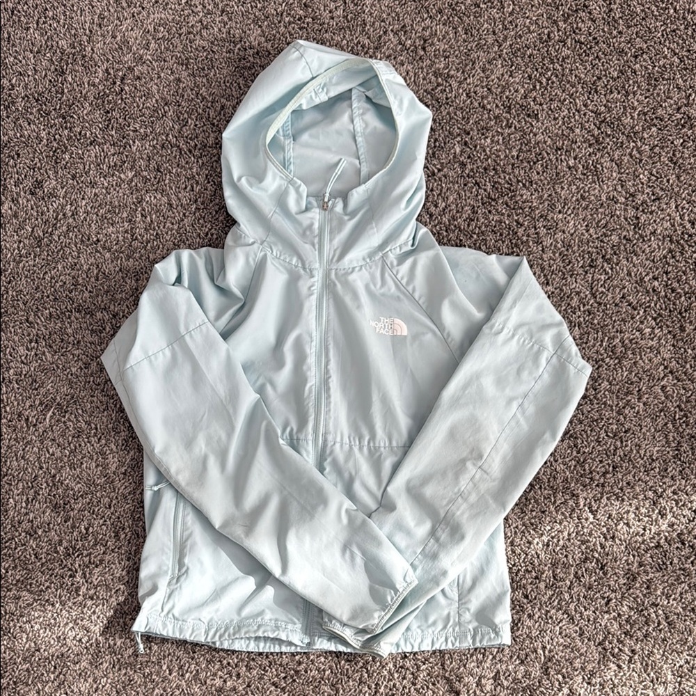 The North Face Light Blue windbreaker Jacket